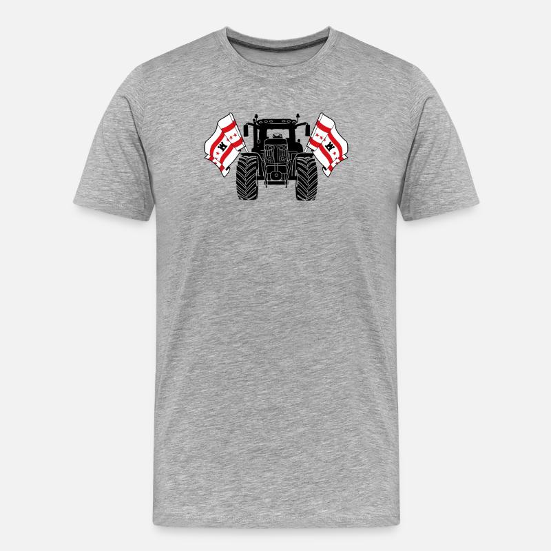 Drenthe_Tractor_Pride - Men's Premium Organic T-Shirt - heather grey