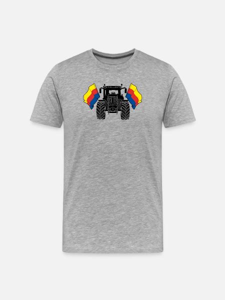 North Holland_Tractor_Pride - Men's Premium Organic T-Shirt - heather grey