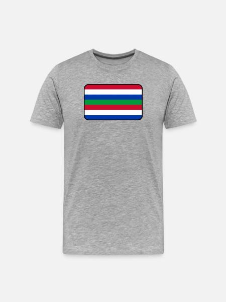 Schier Flag Logo – Island Wear - Men's Premium Organic T-Shirt - heather grey