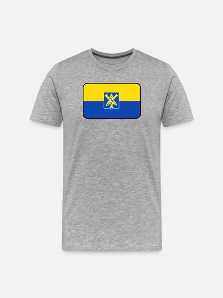 Zandvoort Flag Logo - Men's Premium Organic T-Shirt - heather grey