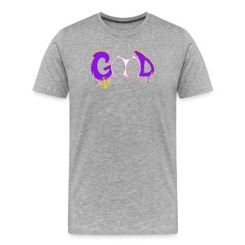 Bon - T-shirt bio Premium Homme - gris chiné - Devant - Damien (186cm)