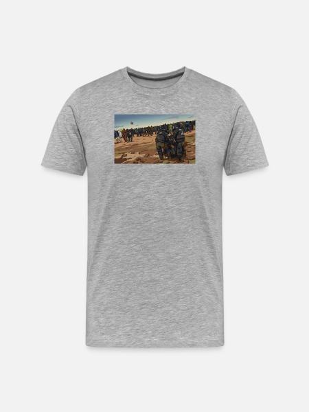 Mud Wizard - Männer Premium Bio T-Shirt - Grau meliert