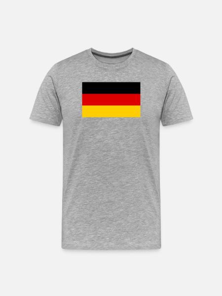 Germany flag - Men's Premium Organic T-Shirt - heather grey