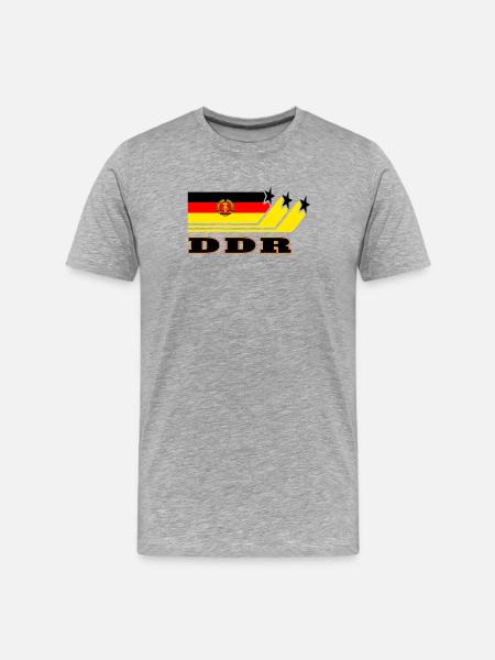 RDA Drapeaux Design / Cadeau - T-shirt bio Premium Homme - gris chiné