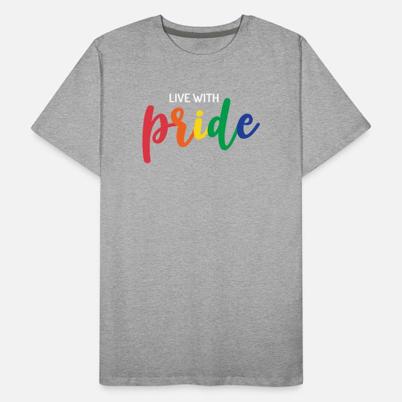 Live With Pride Men's Premium Organic T-Shirt