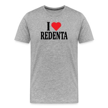 t-shirt I love Redeemed t-shirt gift idea - Men's Premium Organic T-Shirt - heather grey - Front - Damien (186cm)