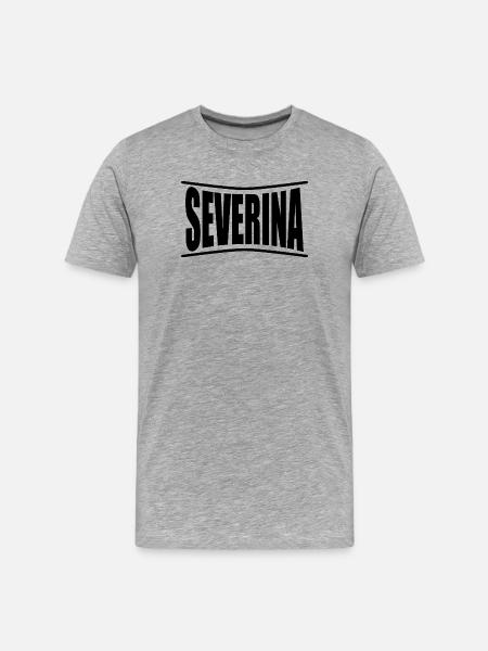 Severina t-shirt t-shirt gift idea - Men's Premium Organic T-Shirt - heather grey
