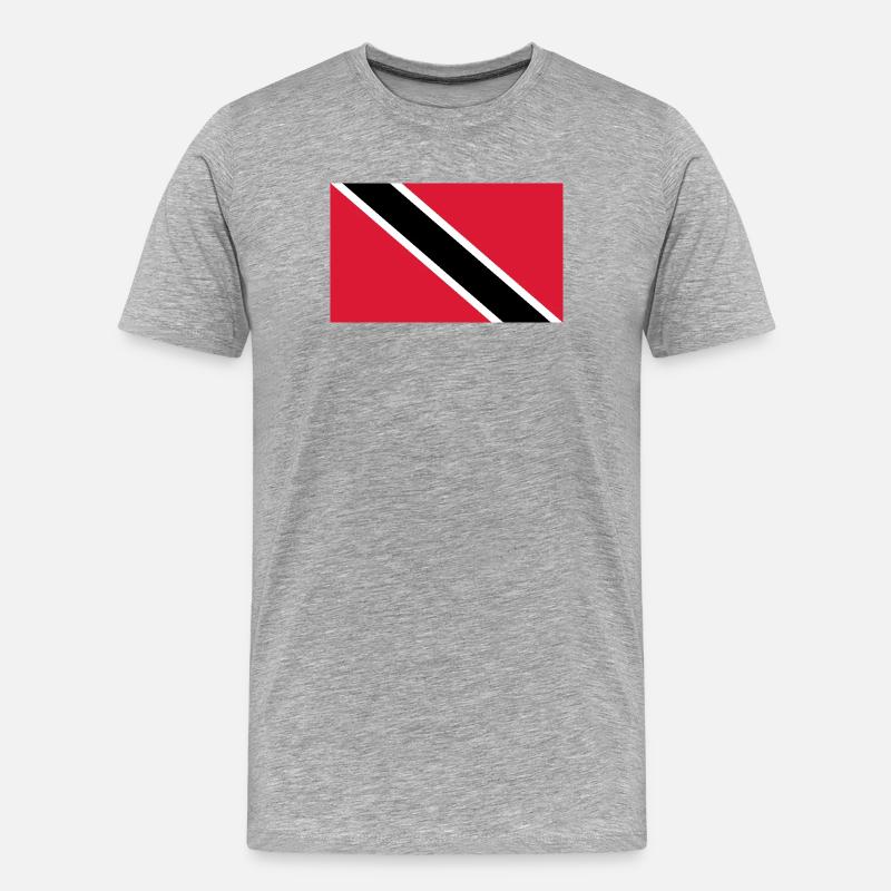 Trinidad und Tobag - Männer Premium Bio T-Shirt - Grau meliert