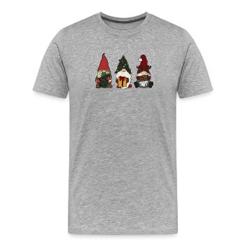 Brownie - T-shirt bio Premium Homme - gris chiné - Devant - Damien (186cm)