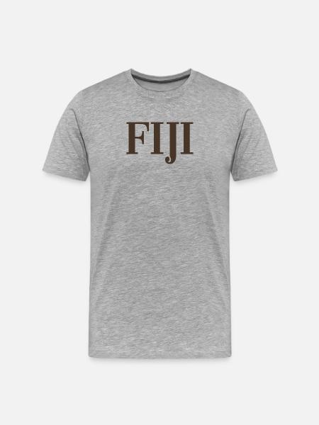 Fiji - Fiji - Islands - Pacific - South Seas - Men's Premium Organic T-Shirt - heather grey