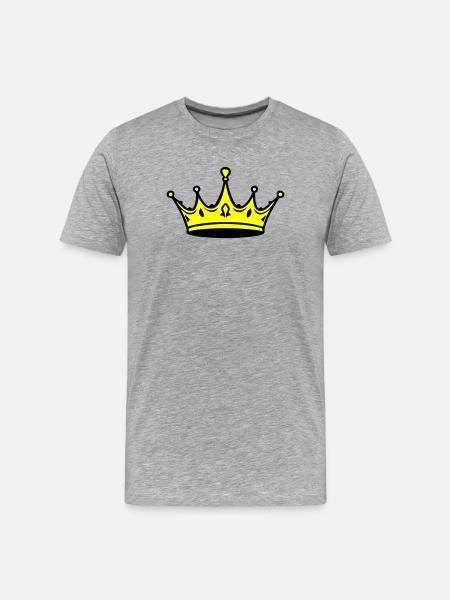 Crown Royal King - Men's Premium Organic T-Shirt - heather grey