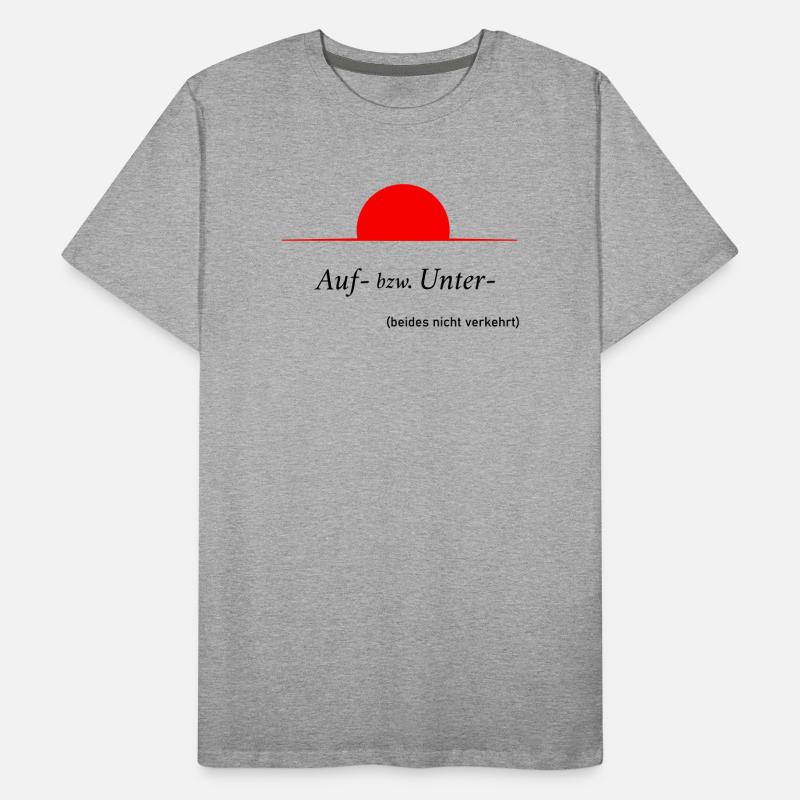 Auf oder Unter Männer Premium Bio T-Shirt
