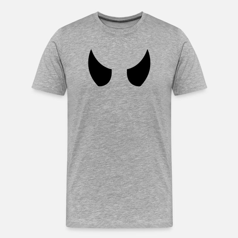 Devil Horns - Men's Premium Organic T-Shirt - heather grey