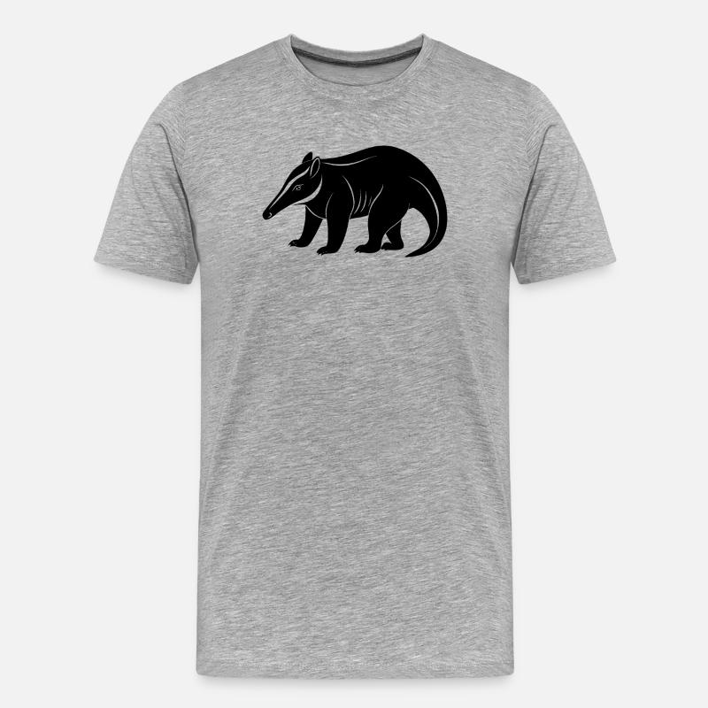 Fourmilier géant - T-shirt bio Premium Homme - gris chiné