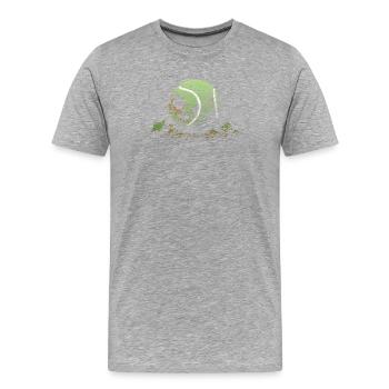 Tennis - T-shirt bio Premium Homme - gris chiné - Devant - Damien (186cm)