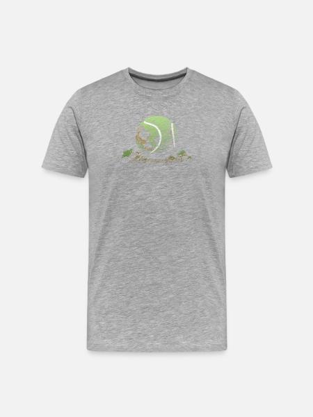Tennis - Men's Premium Organic T-Shirt - heather grey