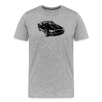 SLK Roadster Cabrio (25) - Männer Premium Bio T-Shirt - Grau meliert - Vorne - Damien (186cm)