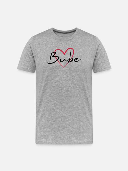 Heart Jack Gift Idea - Men's Premium Organic T-Shirt - heather grey