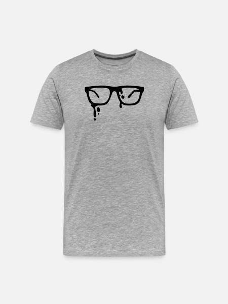 hip glasses - sunglasses - Men's Premium Organic T-Shirt - heather grey