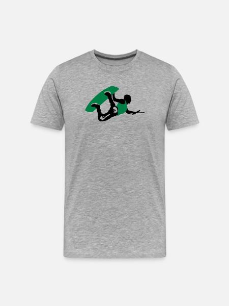 Wakeboarding - Men's Premium Organic T-Shirt - heather grey