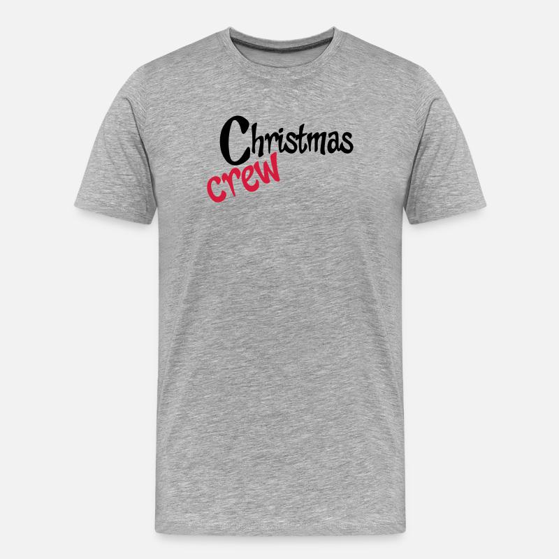 Teamwork zu Weihnachten - Männer Premium Bio T-Shirt - Grau meliert