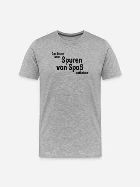 Traces of fun - Men's Premium Organic T-Shirt - heather grey