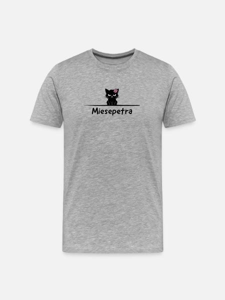 Miesepetra Pun: Petra Miesepeter - Men's Premium Organic T-Shirt - heather grey