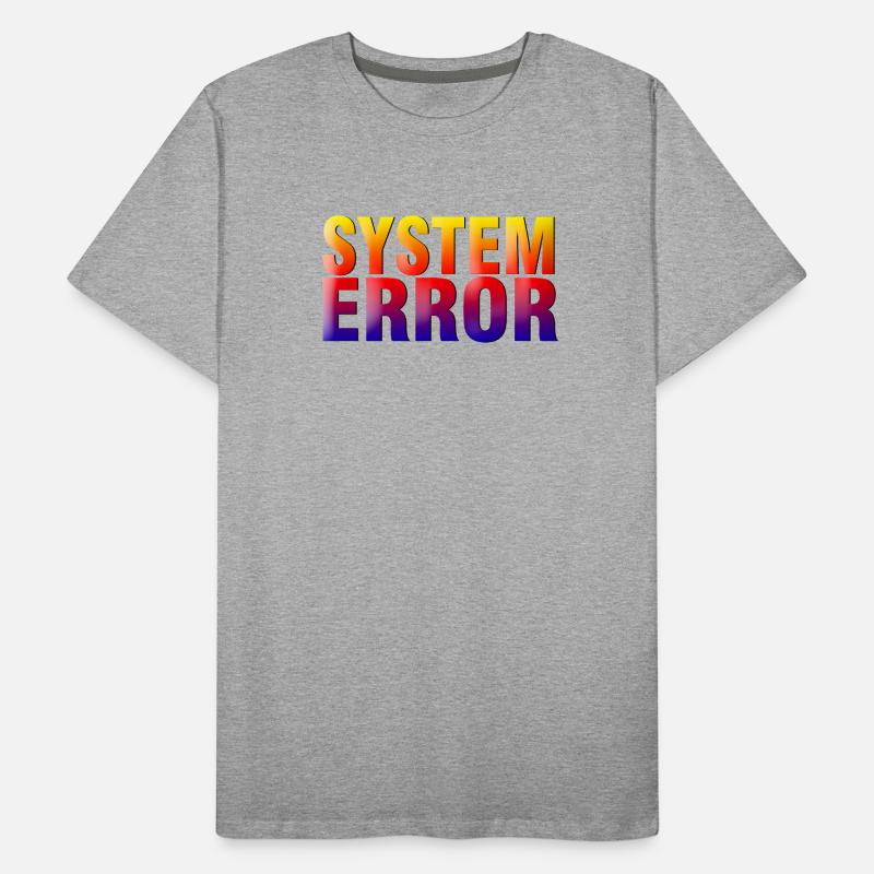 System Error Gradient Men's Premium Organic T-Shirt