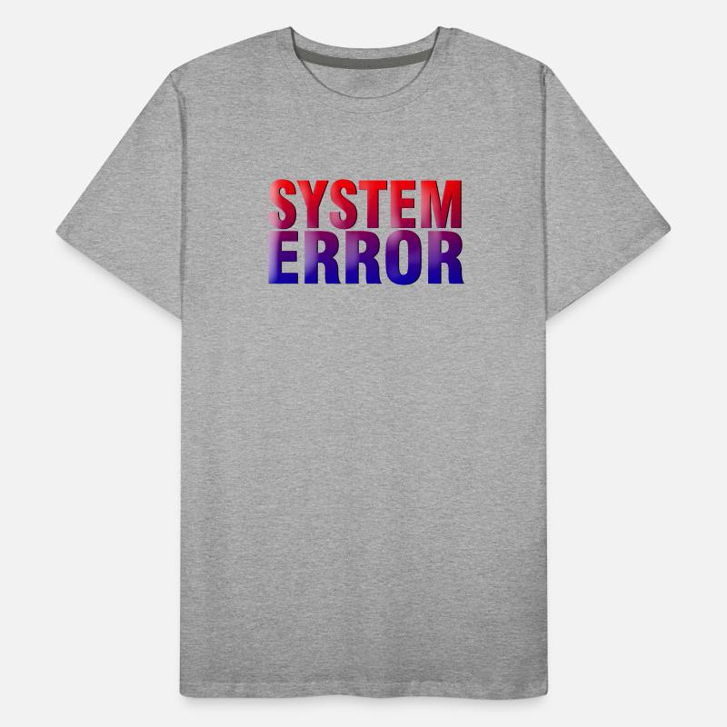Erreur système Gradient Typo T-shirt bio Premium Homme