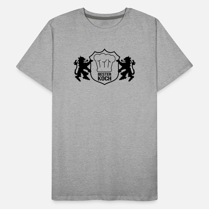 Bester Koch Wappen Männer Premium Bio T-Shirt