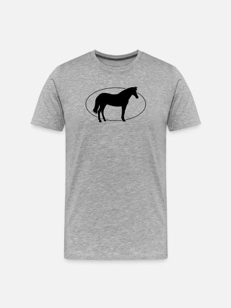 Cheval - T-shirt bio Premium Homme - gris chiné