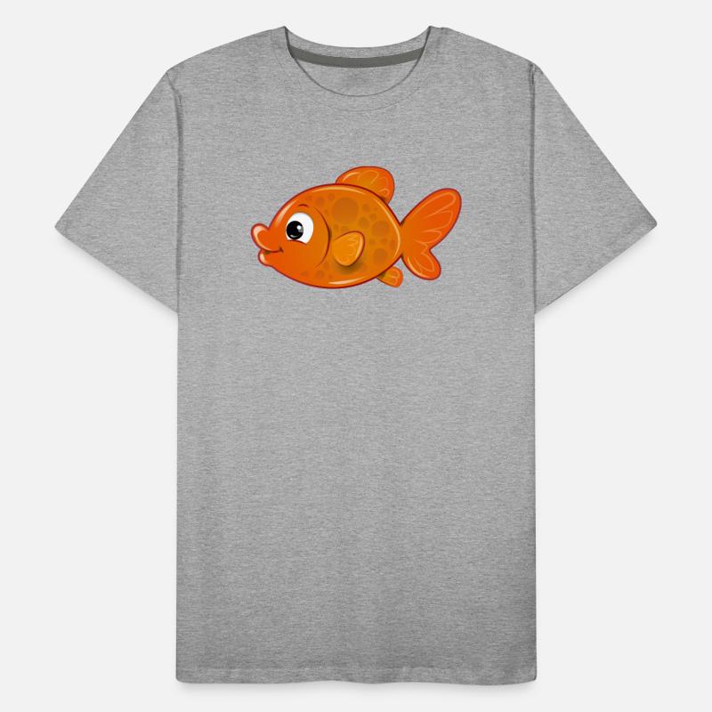 orange fish Men's Premium Organic T-Shirt