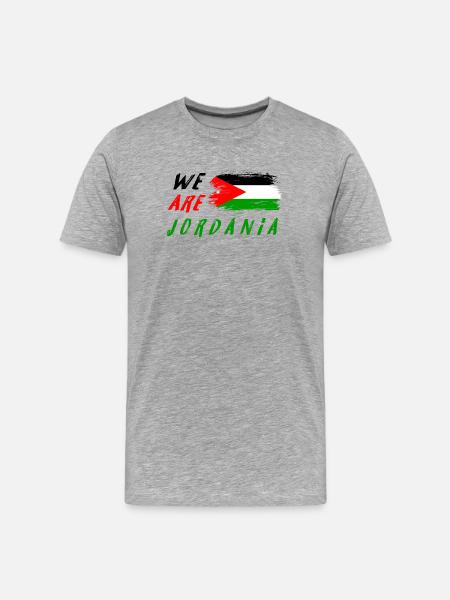 We are Jordania - Men's Premium Organic T-Shirt - heather grey