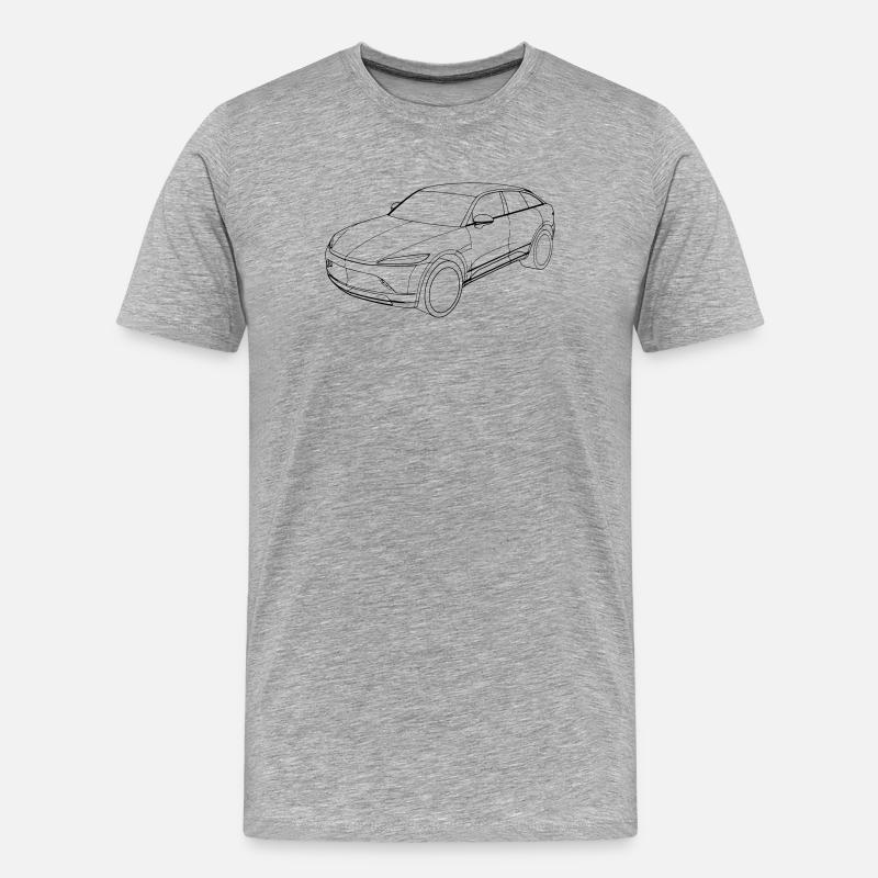 Mullen 5 - Männer Premium Bio T-Shirt - Grau meliert