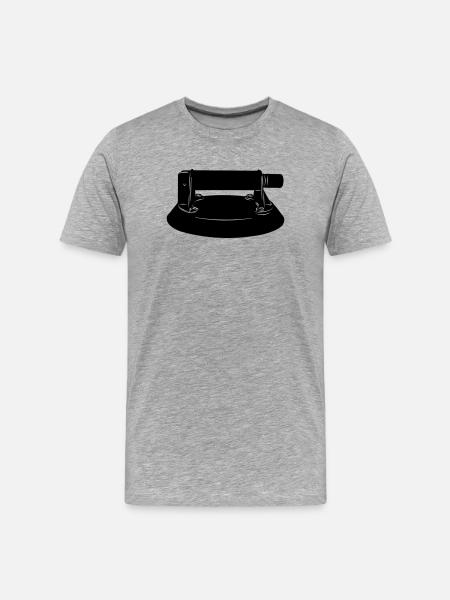 Glasvakuumglaser - Männer Premium Bio T-Shirt - Grau meliert