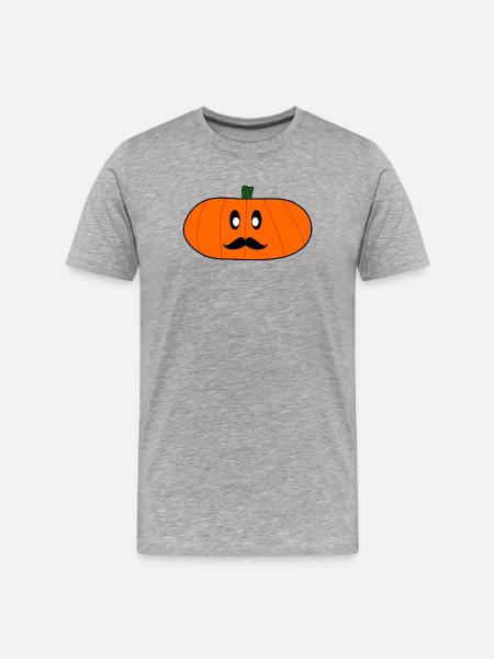 HALLOWEEN. PUMPKIN. HALLOWEEN PUMPKIN - Men's Premium Organic T-Shirt - heather grey