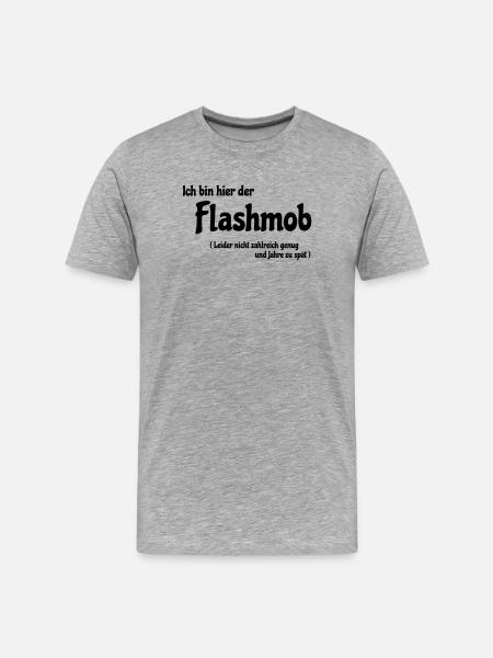 Flash mob - T-shirt bio Premium Homme - gris chiné