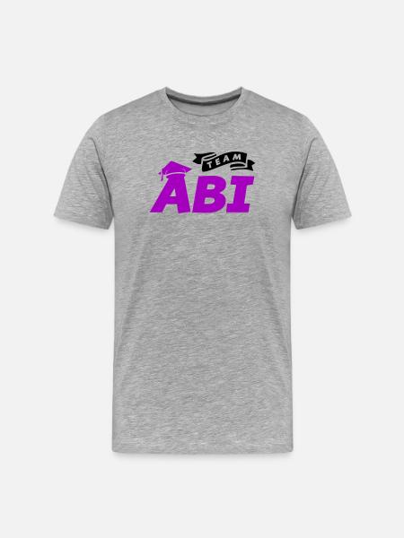 team_abi- - Men's Premium Organic T-Shirt - heather grey