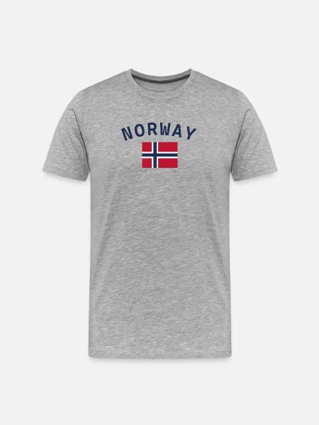 Norway - Men's Premium Organic T-Shirt - heather grey