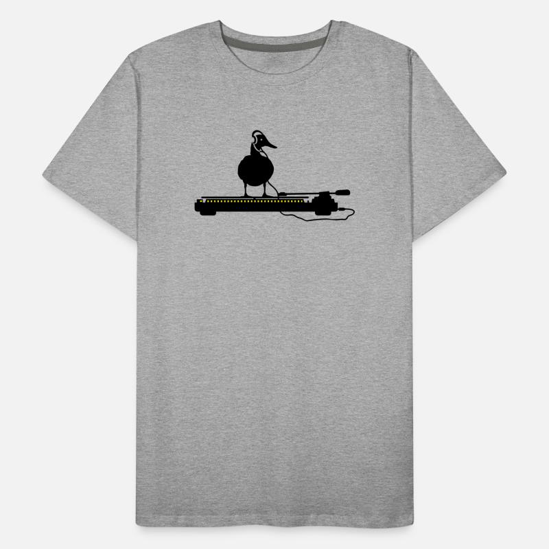 disco duck turntable T-shirt bio Premium Homme