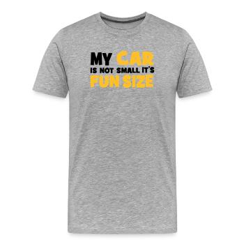 small car - Männer Premium Bio T-Shirt - Grau meliert - Vorne - Damien (186cm)