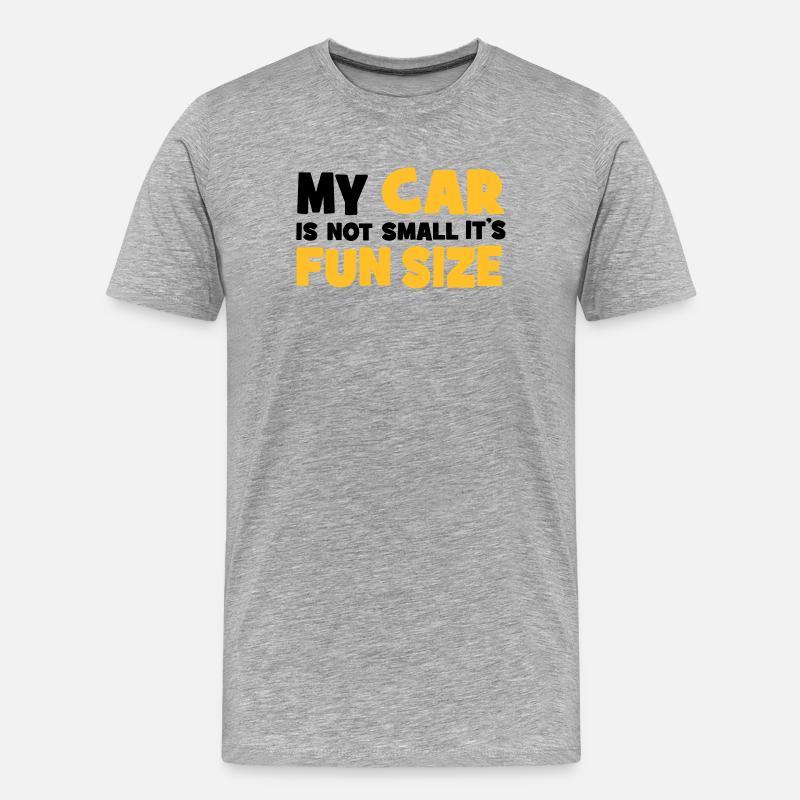 small car - Männer Premium Bio T-Shirt - Grau meliert