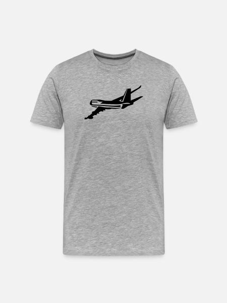 _747 - Men's Premium Organic T-Shirt - heather grey