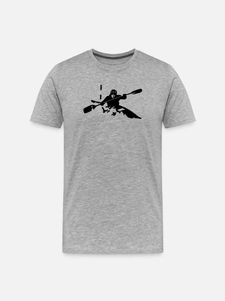 kayak - T-shirt bio Premium Homme - gris chiné