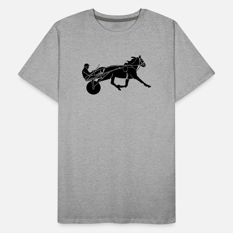 Course équestre T-shirt bio Premium Homme