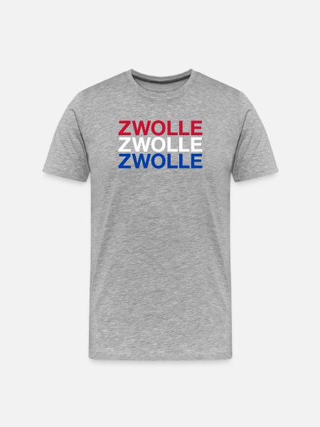 ZWOLLE Netherlands Netherlands Flag - Men's Premium Organic T-Shirt - heather grey