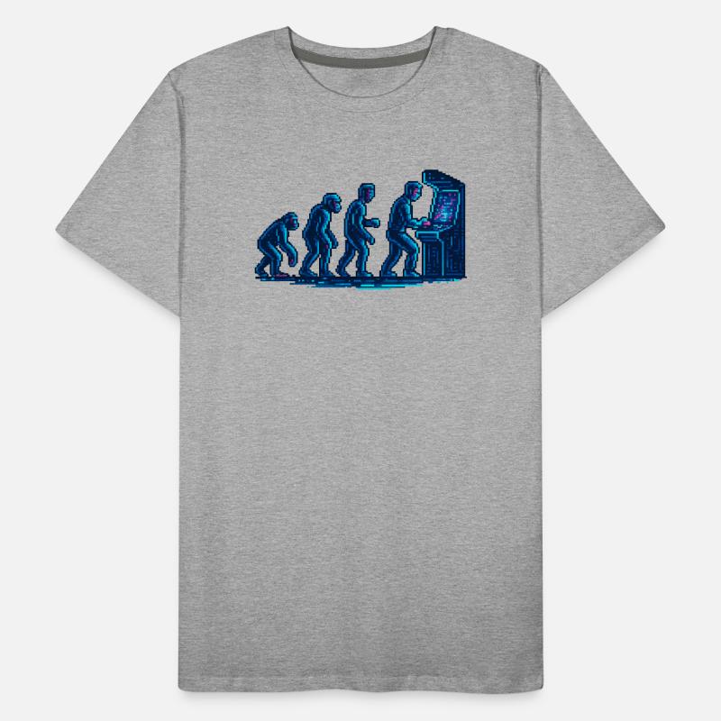 Evolution towards retro arcade Men's Premium Organic T-Shirt
