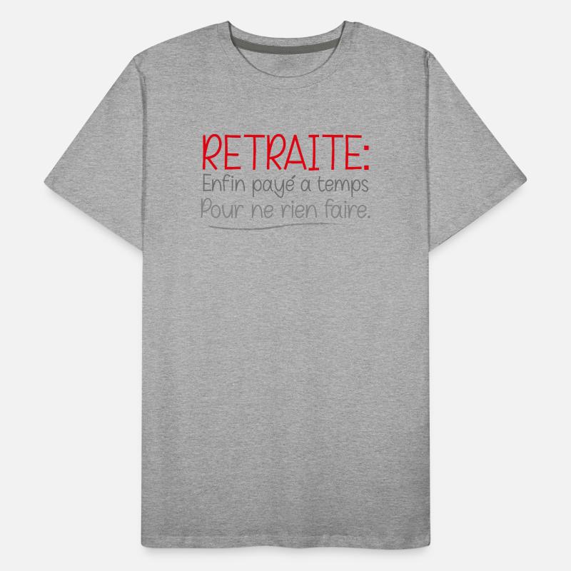Humorous Retreat Pattern Design Men's Premium Organic T-Shirt