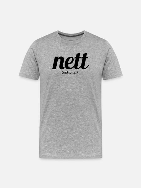 Nice Optional - Men's Premium Organic T-Shirt - heather grey