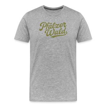 Forêt du Palatinat - T-shirt bio Premium Homme - gris chiné - Devant - Damien (186cm)